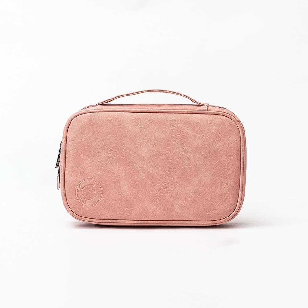 PU Leather Jewelry Storage Bag with Handle Jewelry Carrying Case Jewelry Storage