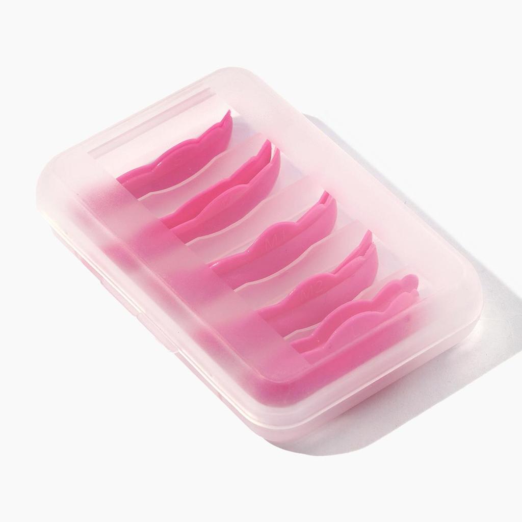 BLACKWINGS 5 пар силиконовых подушечек для завивки ресниц, цветные подушечки для завивки ресниц, с таблицей размеров, гипоаллергенные многоразовые аксессуары