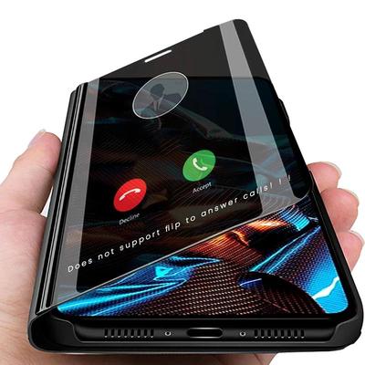 Зеркальный флип-кожаный чехол для телефона для Xiaomi Redmi Note 12 11 10 Pro 11S A1 10C 9T Poco X5 X4 X3 NFC M4 M3 Pro 4G 5G Clear View, чехол-подставка для книги