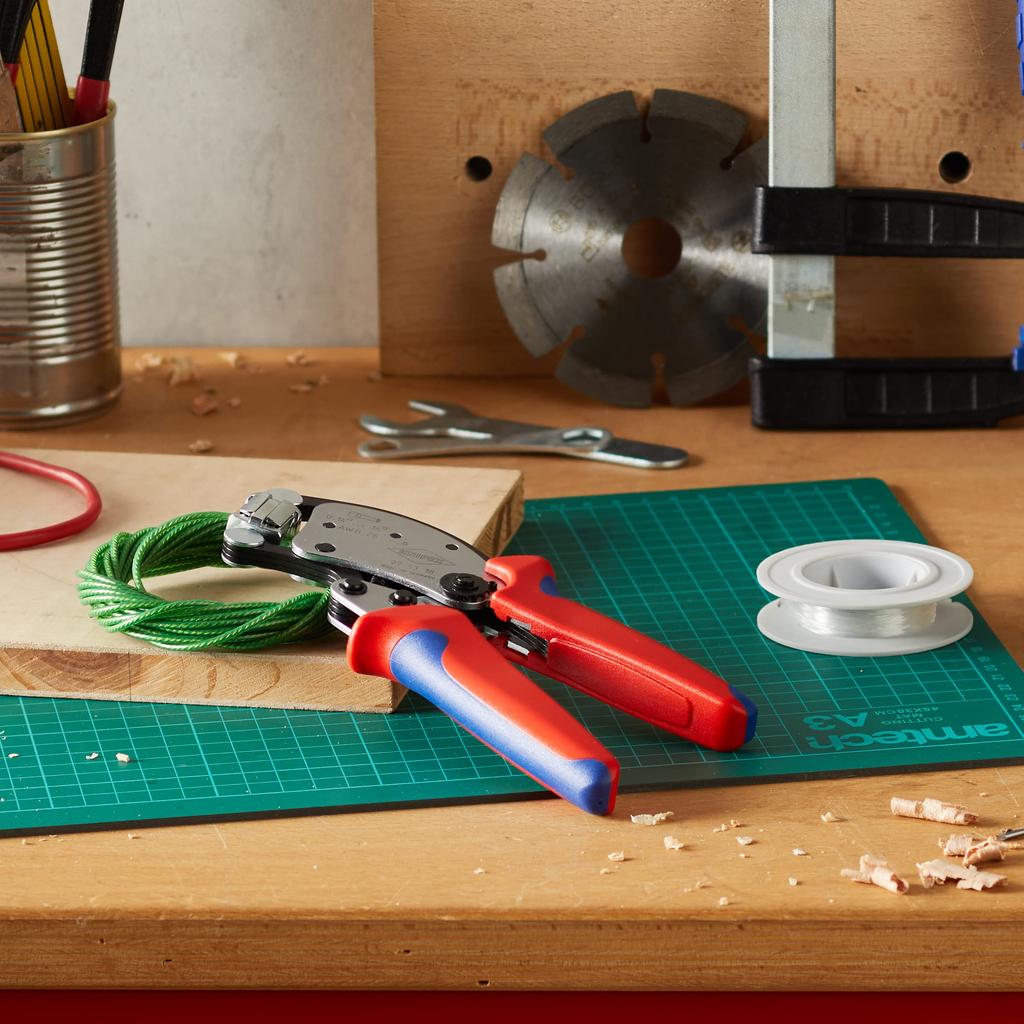 KNIPEX Wire End Crimping Pliers Multi-Adjust 9753-18