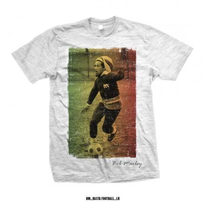 Official Licensed Bob Marley Kaya Football T Shirt Reggae Rasta Kaya