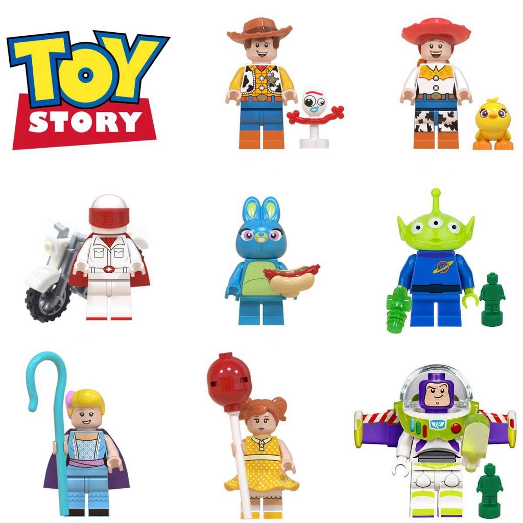 Disney Toy Story Buzz Lightyear Woody Mini Building Blocks Set Educational Kids Toys