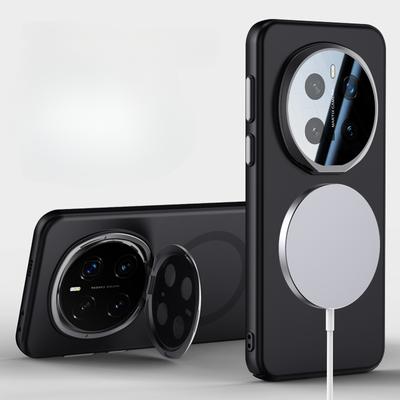 Металлический чехол-держатель для камеры для Honor Magic 7 Pro Magic7 Magnetic для беспроводной зарядки Magsafe Invisible Kickstand Protect Case для Honor Magic7pro