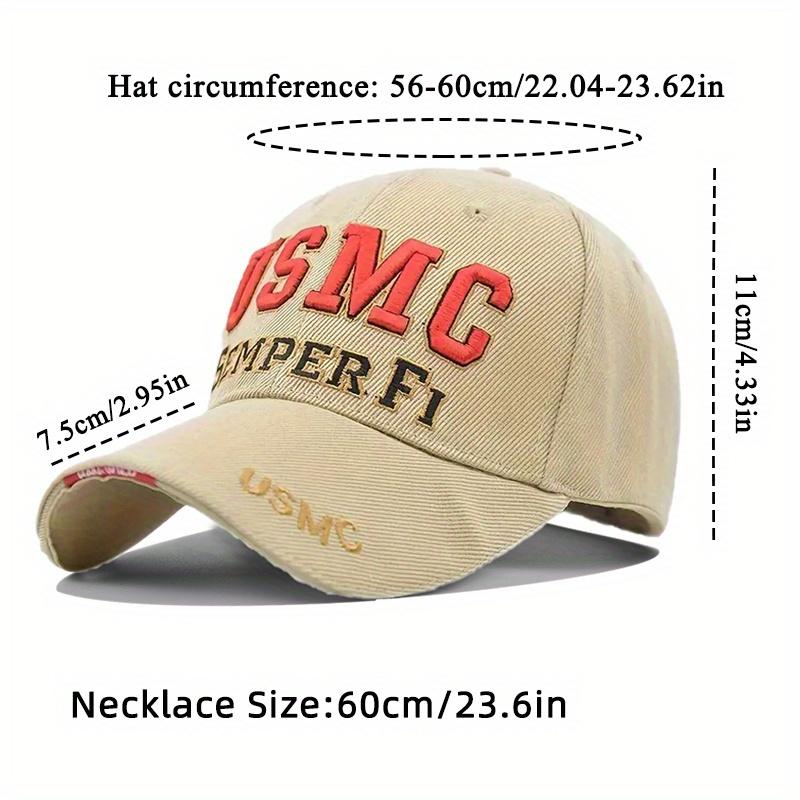 2Pcs Men's Baseball Cap Necklace Set Letter Embroidery Duck Tongue Cap Mesh Trucker Sun Shade Hat Mesh Cap Locket Necklace Couple Fashion Casual Hat