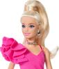 Кукла Mattel Barbie Deluxe Style JJN73, Розовое асимметричное мини-платье, Черные кружевные колготки, Светлые волосы-хвост, Стиль Барбикор, Возраст 4+