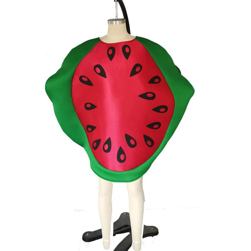 Adult Halloween Cosplay Costume Green Watermelon Fruit Character Outfit Unisex Stage Performance Wear