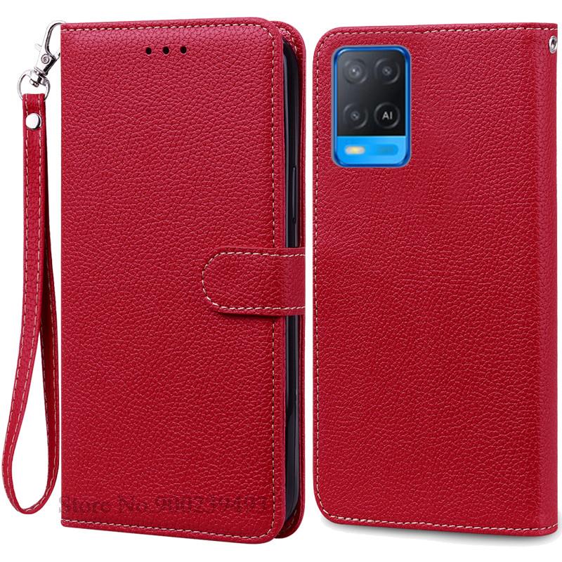 Для OPPO A54 Чехол A54 5G Кошелек кожаный флип-чехол Для OPPO A54 5G Чехол CPH2239 CPH2195 OPPOA54 A 54 Ударопрочный чехол для телефона Fundas