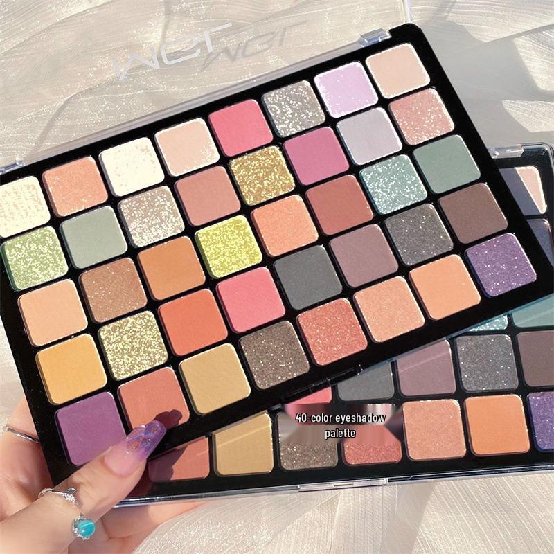 Палетка теней Color Utopia Professional - С шиммером и глиттером для макияжа smoky eyes