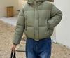 Winter new high-end fashion retro small hooded stand-up collar short thickened warm cotton jacket