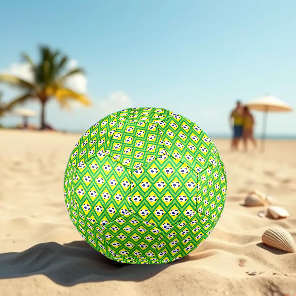 1pc Soccer Ball Size 5 Suitable for Training & Matches, Machine-Stitched, Wear-Resistant Anti-Slip Covering, Gift for Christmas, Birthday. Q617032