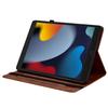 Leather Case For iPad 10.2 (2021)/(2020)/(2019)/Air 10.5 inch (2019) Heart Imprint Foldable Stand Card Slot Stylus Holder Tablet Cover