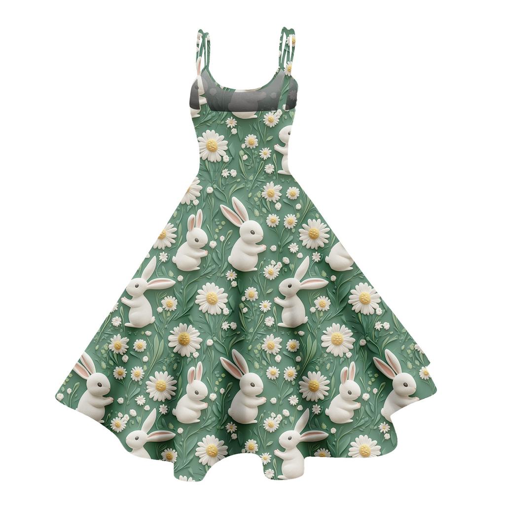 Women's Casual Fashion Print Sexy Off Shoulder Punk Retro Dress Retro Dress Dress