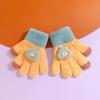 Cute Cartoon Winter Gloves for Kids, Ages 0-5, Warm and Protective Five-Finger Design