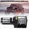 3000lbs Electric Recovery Winch 12V Wire Remote Control Kit for Truck SUV ATV Tow Boat Trailer