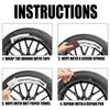 Wheel Rim Repair Kit Automotive Black Alloy Wheel Rims Paint Fill Pen Set Car Wheel Repair Quick Dry Coverage For Black Tire Rim