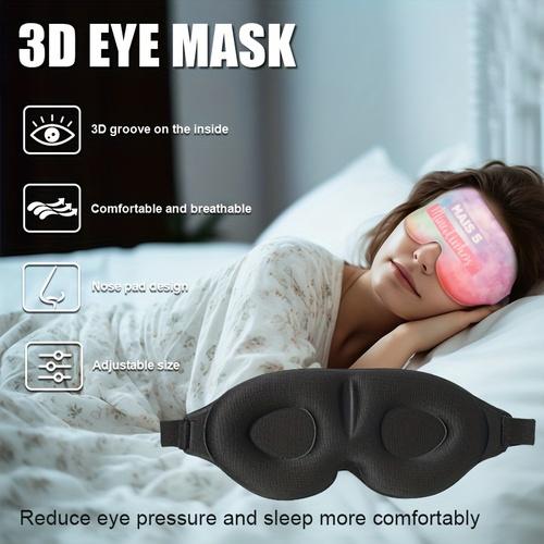 3D маска для сна из пены с эффектом памяти, шелковая маска для сна, мягкие патчи для глаз, комфортная трехмерная маска для сна для лица, тенты для век, дышащие