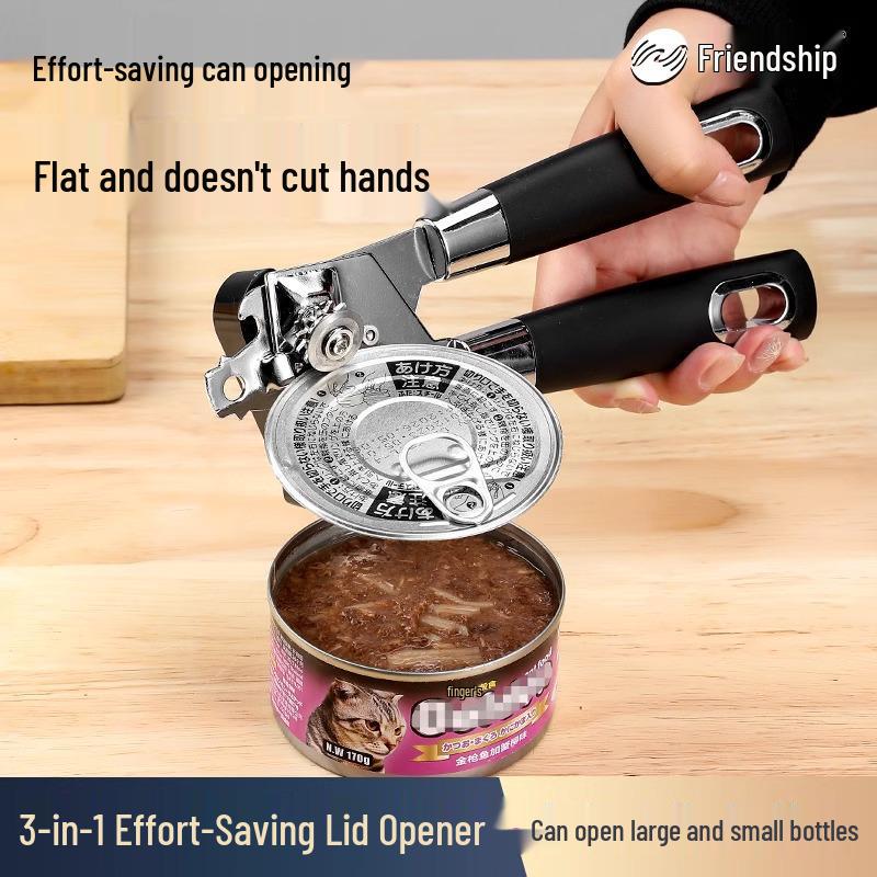 Stainless Steel German Can Opener - Manual Bottle and Tin Opener (Newcomer Discount: Save 5 Yuan)