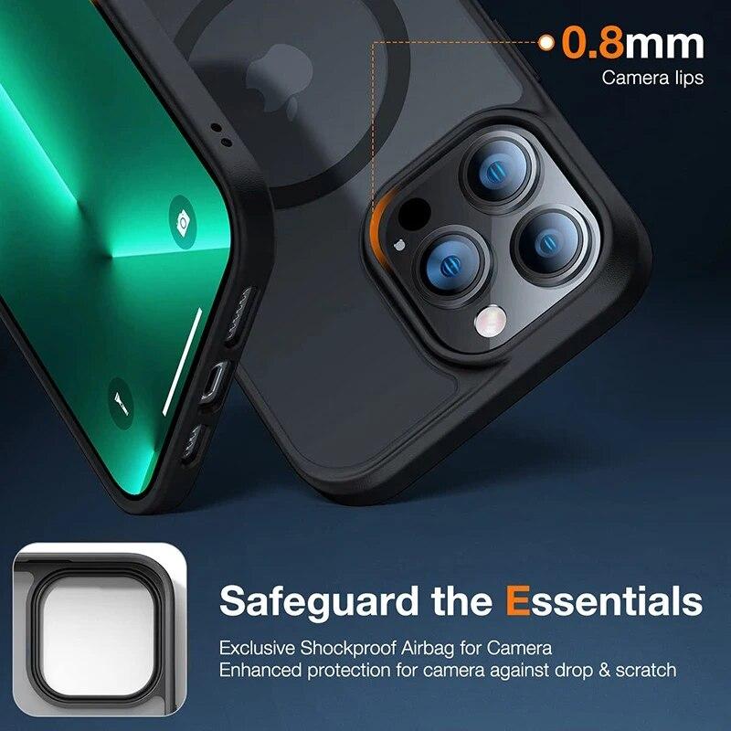 Роскошный новый официальный серый чехол для IPhone 15 14 13 12 11 Pro Max Plus матовый Magsafe Магнитный защитный чехол для беспроводной зарядки