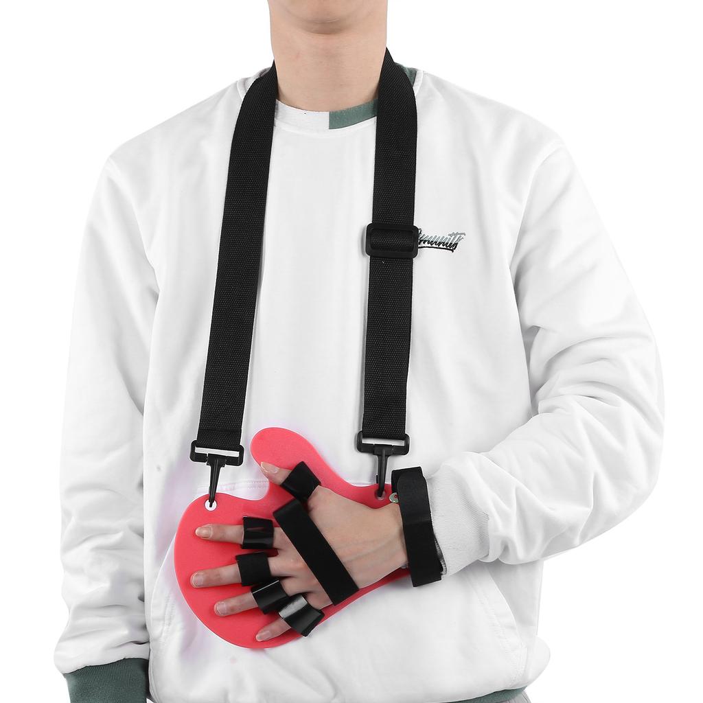 Ортопедия для пальцев для взрослых, доска для инсульта, гемиплегия, отдельная пластина для пальцев рук, шина (Тип стропа)розовый