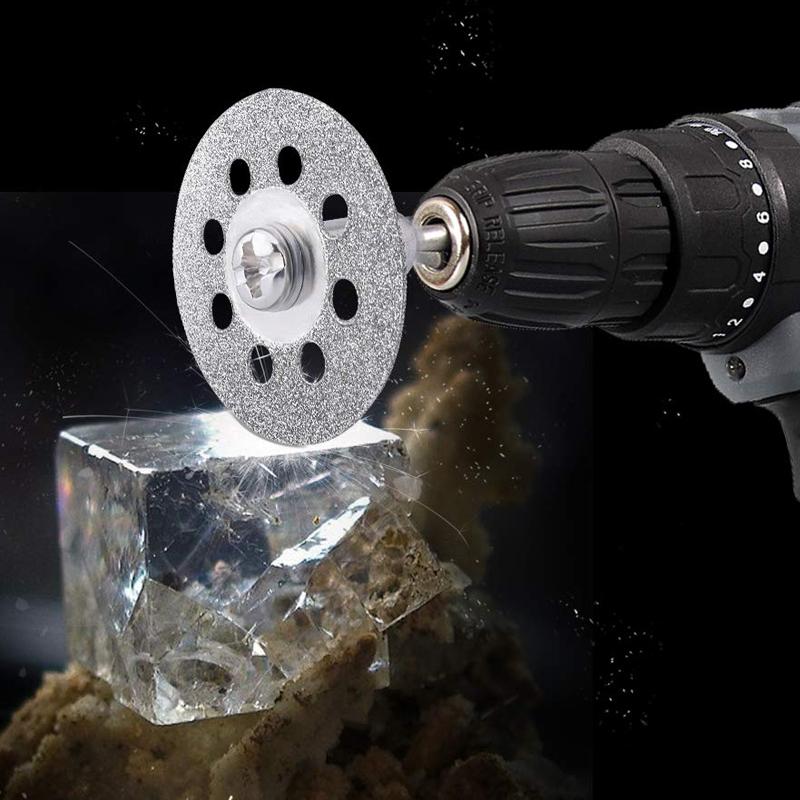 Алмазный отрезной диск Диски Дисковая пила Отрезной вращающийся инструмент Диск Мини-сверло Оправка Дерево Камень Пластик Стекло Острый резак