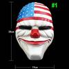 Payday 2 Resin Mask Heist Dallas/Wolf/Chains/Hoxton Cosplay Halloween Collection Horror Clown Masquerade Carnaval Costume Props