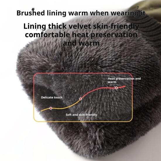 Зимние термоперчатки для женщин и мужчин, теплые ветрозащитные перчатки для активного отдыха с сенсорными пальцами для холода