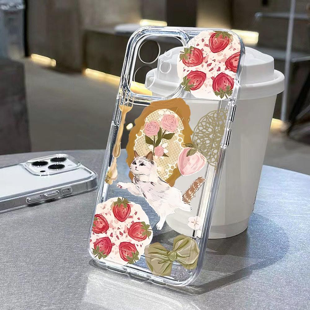 Чехол для телефона Samsung A56 5G Galaxy A55 A36 A26 A16 A15 A35 A34 A33 A54 A53 A52s A25 A14 A13 A06 A05s A05 Мягкий ТПУ Чехол с цветами