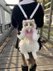 Chongker Handmade Realistic Cat Backpack Stuffed Cat Gift for Pet Lovers Gift for Women (Backpack)