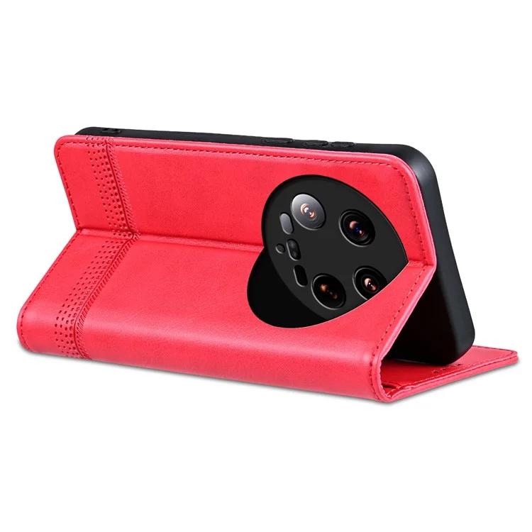 Для Xiaomi 14 Ultra кожаный чехол с текстурой из воловьей кожи, чехол-кошелек для телефона