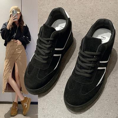 Ретро-обувь женская 2025 весна и осень новые кроссовки на платформе shell head универсальная спортивная и любительская обувь