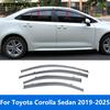 Аксессуары Для Toyota Corolla Седан - 2024 2025 Дефлекторы окон Ветровики Солнцезащитные козырьки Защита от дождя Навес Тент