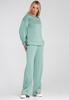 Elegancki Dres Damski - Komplet Bluza I Spodnie - Miętowy M1250 R. S