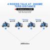 GOCOM4 мотоциклетный Bluetooth-интерком шлем коммуникатор гарнитура FM Ridao домофон Intercomunicador для 4 гонщиков PK V4 PLUS