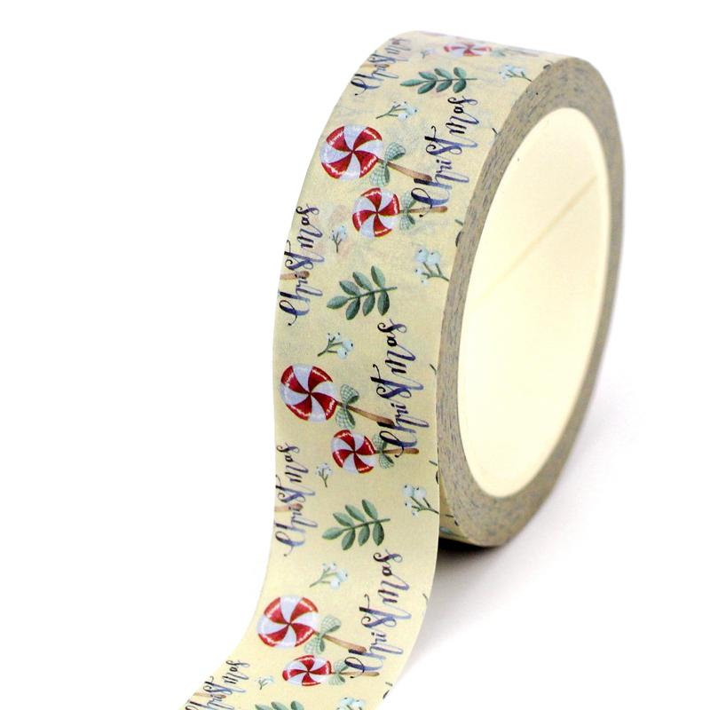 2023 NEW 1PC 10M Deco Winter and Christmas Gingerbread House Candle Dachshund Washi Tape for Journaling Masking Tape Stationery