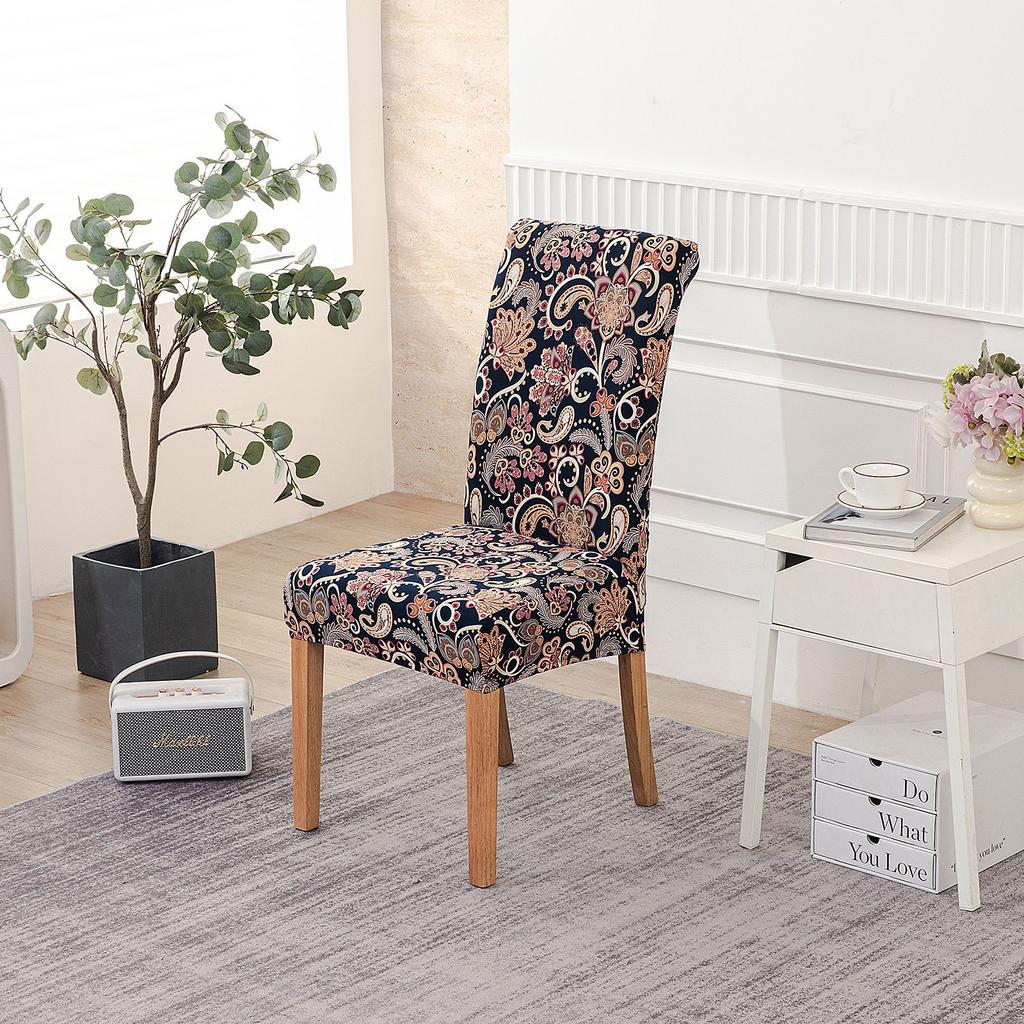 Новый принт Четыре сезона Отель Дом Эластичный чехол на стул Ресторан Цельная подушка для стула Современный простой чехол на стул