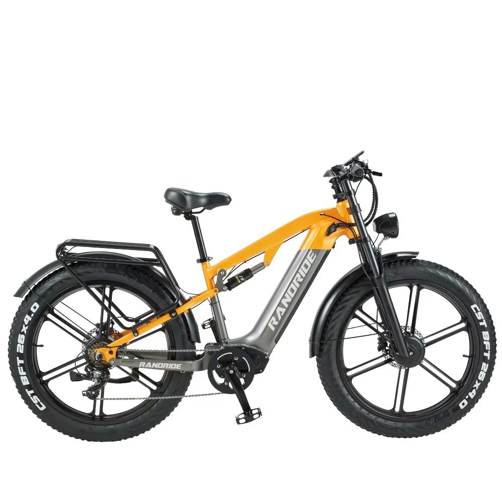 New YX80M-2 Adult Ebike 750W * 2 Dual Motor 48v 20Ah Battery Hydraulic Brake Fully Suspended 26 inch Mountain Tire Bicycle