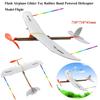 Popular Rubber Band Powered Helicopter Ligthweight Students Flight Competition  for Kids Outdoor