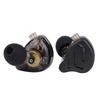 KZ ZAX (7BA+1DD) Гибридные Hi-Fi наушники, Сделано в Китае с 10-мм динамическими драйверами PEK и 7 оригинальными арматурными драйверами (Без микрофона, черный)