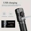 USB перезаряжаемый фонарик аварийное освещение портативный для исследования на открытом воздухе кемпинга IP65 водонепроницаемый материал из алюминиевого сплава 3 режима