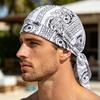 Мужской охлаждающий дураг, шапка-бини, отводящая пот, защита от солнца, бохо, винтажная пиратская шляпа, бандана-подшлемник для активного отдыха, бега, велоспорта