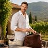 Double Prong Wine Corkscrew - Two-Handle Cork Remover for Wine Bottles, Easy Pull Out