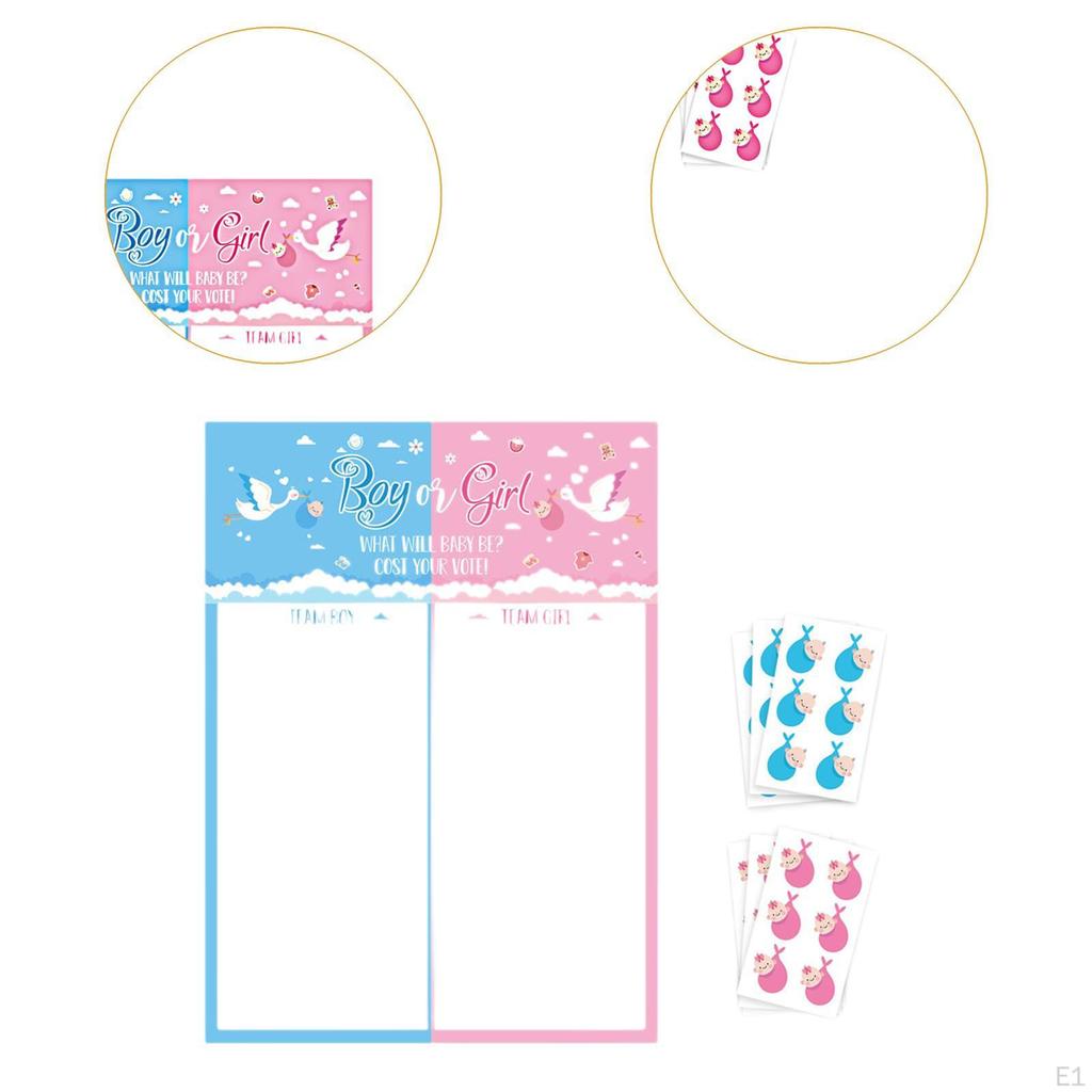 Baby Gender Reveal Board Game, Creative Voting Showers Supplies