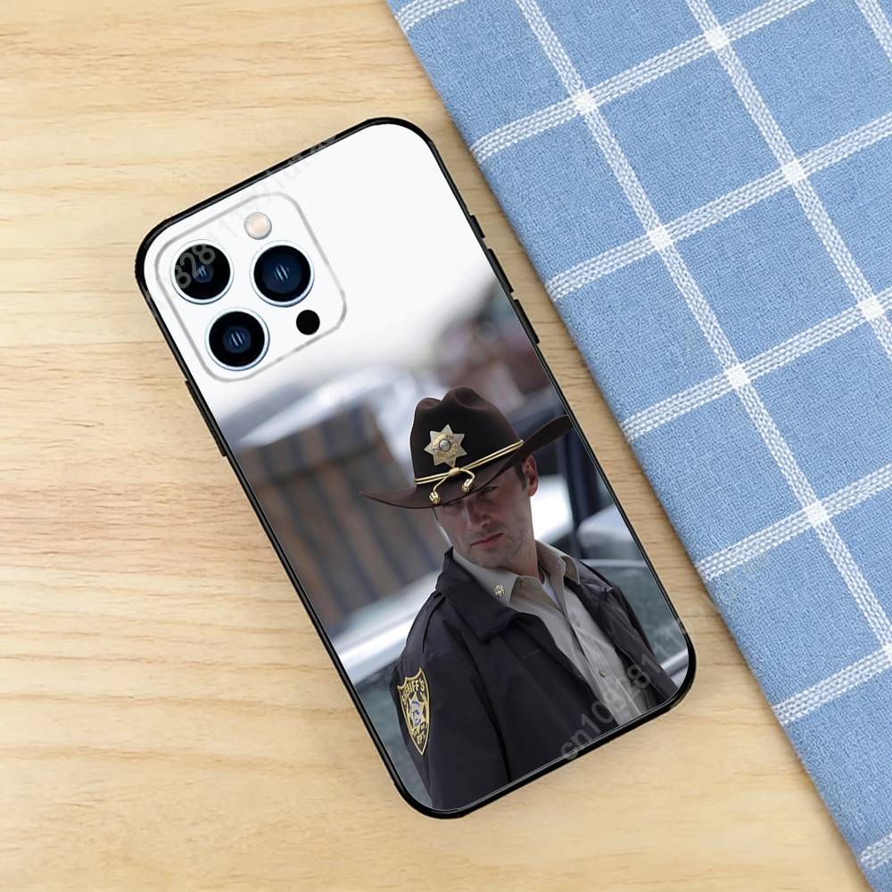 Чехол для телефона W-Walking D-Dead-S Rick Daryl для iPhone 17 16 Pro Plus Air 15 14 Max Mini 12 11 Мягкий ударопрочный чехол