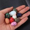 10pcs Random Pattern Easter Decoration Egg Mini Egg Craft Flowerpot Stone Polished Stone Egg Kids