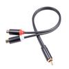 RCA Y Splitter Cable RCA 1 Male Plug To 2 Female Jack Adapter Stereo Audio Cable Cord for TV Subwoofer Amplifier Speaker