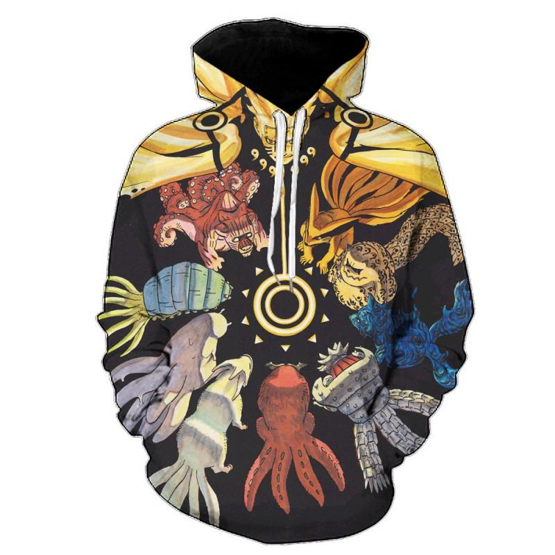 Naruto Kakashi Hoodie Men Women 3D Printed Unisex Long Sleeve Casual Sweatshirt Loose Fit Winter