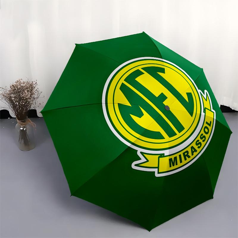 Mirassol FC, Badge Automatic Opening and Closing, 8 rib Structure Portable Umbrella, Suitable for Men and Women in All Seasons Perfect Gift