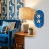 Modern Striped Pattern Wall Switch Panel Smooth Durable Material Wall Switch Cover  Bedroom