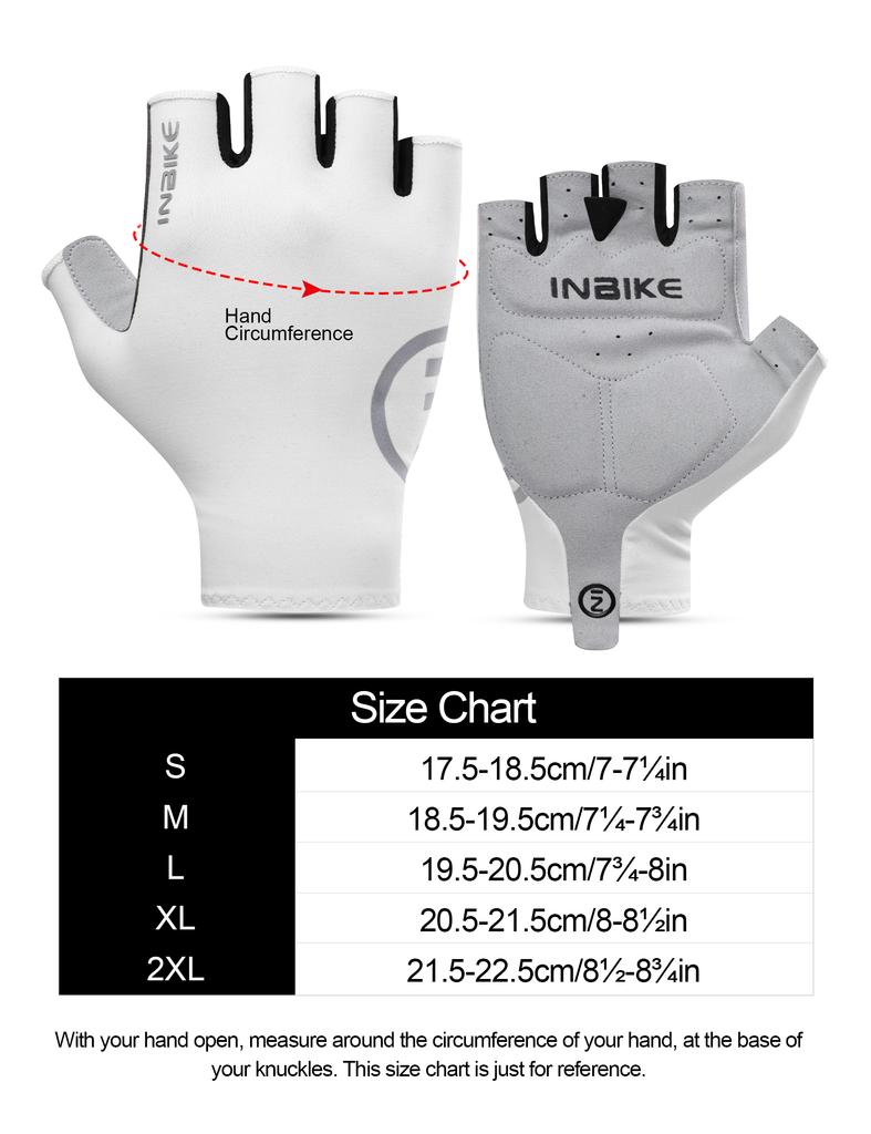 INBIKE Women's Cycling Gloves Summer Half-Finger Padded MTB Bicycle Gloves Shock-Absorbing Road Bike Accessories