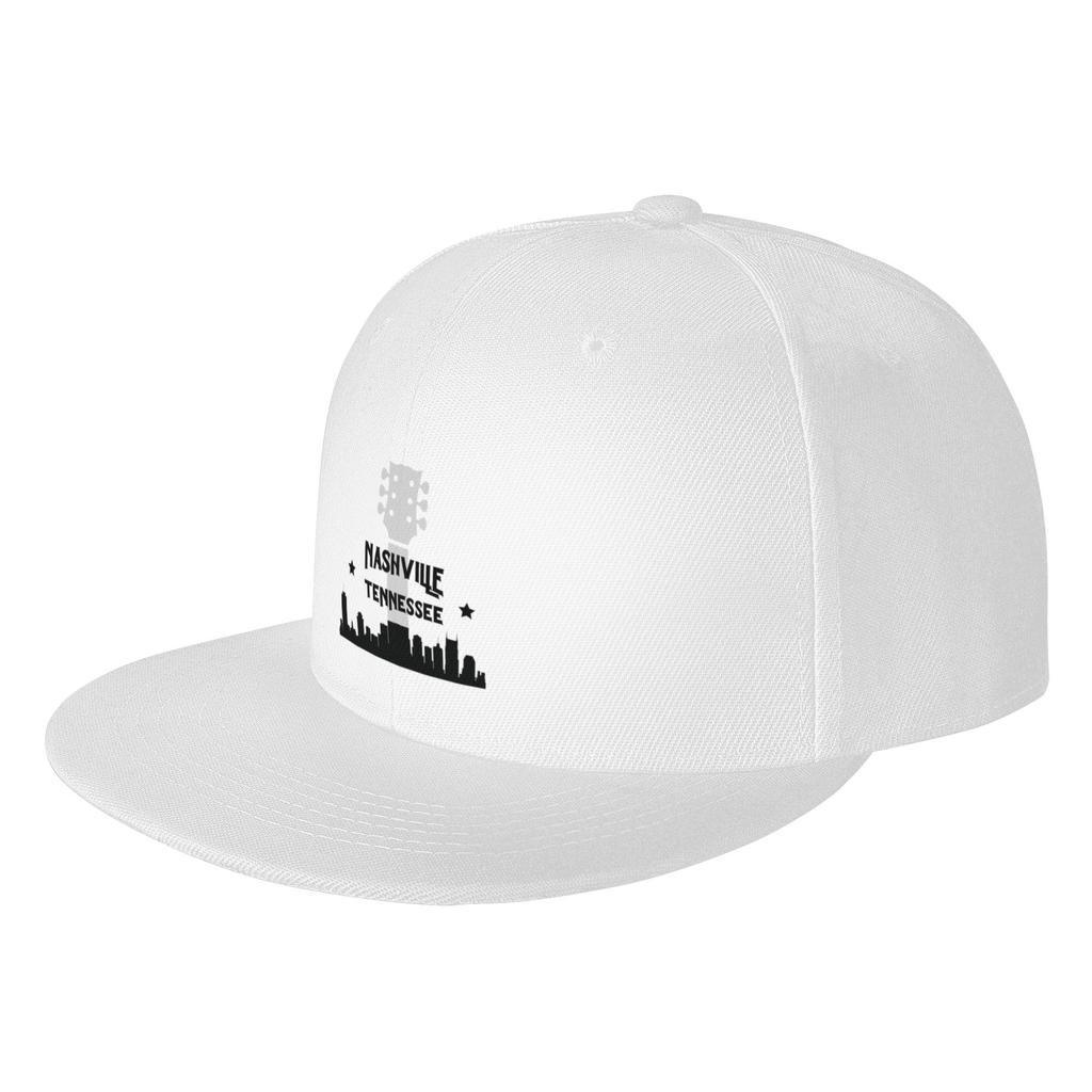 Fashion Nashville Tennessee Music City USA Flat Brim Sun Hat Simple Versatile Luxury Hat
